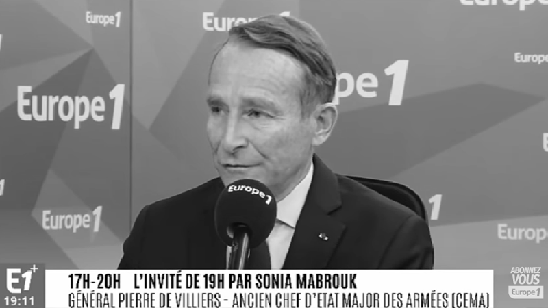 Intervention de Pierre DE VILLIERS pour Europe 1 ©Europe 1