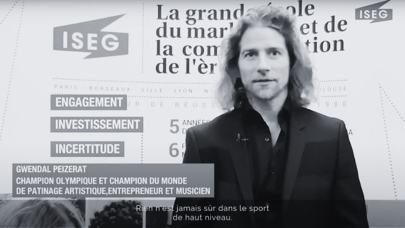 Intervention de Gwendal PEIZERAT sur le campus de LYON de l'école ISEG ©ISEG