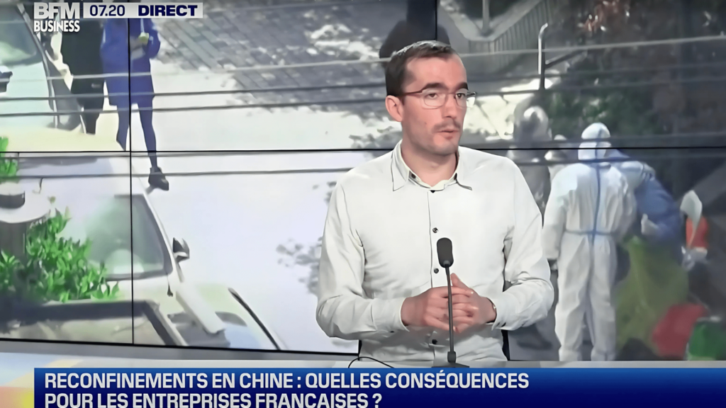 Participation de Sylvain BERSINGER pour parler de la Chine ©BFM Business