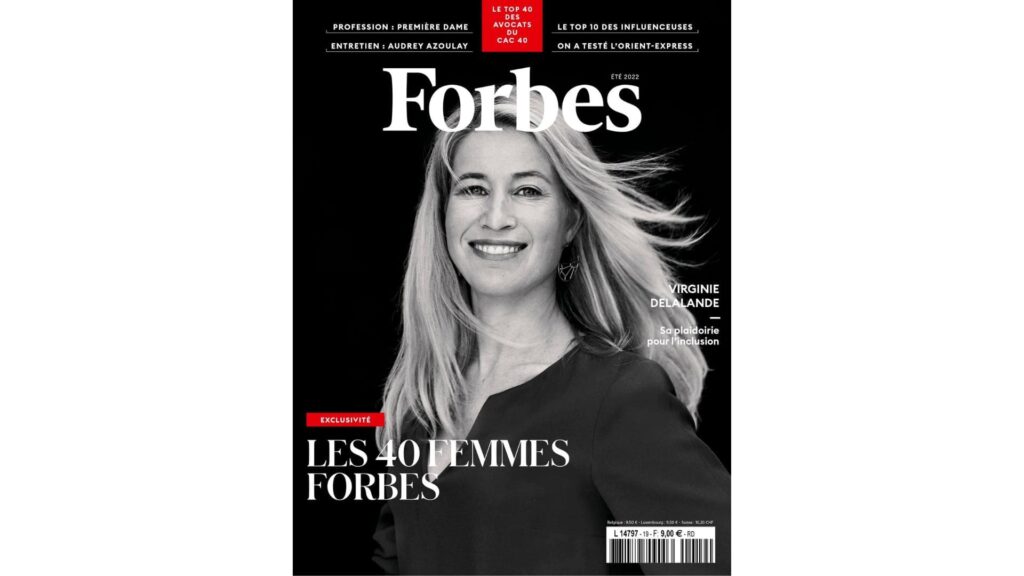 Virginie DELALANDE nommée parmis les femmes inspirantes de 2020 ©Forbes