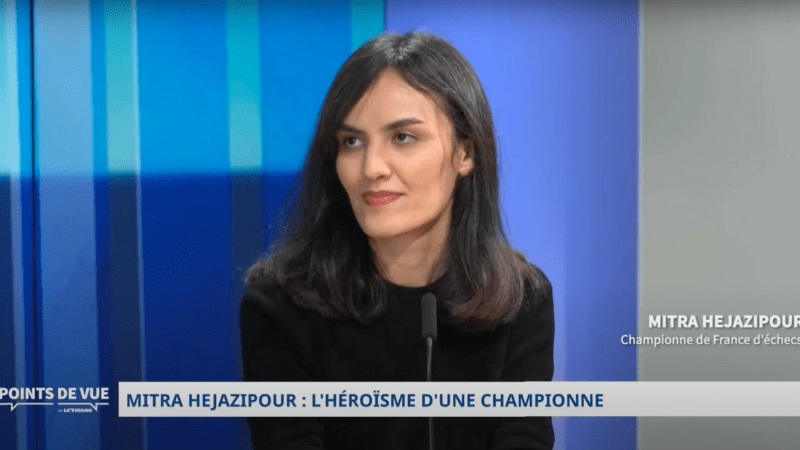 Participation de Mitra HEJAZIPOUR à un plateau TV